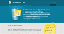 Desktop Screenshot of databasenotetaker.com