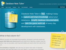 Tablet Screenshot of databasenotetaker.com